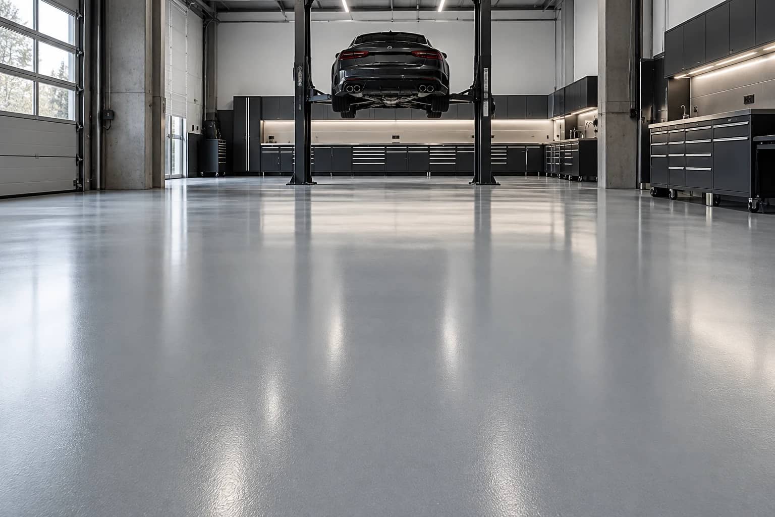 Garage, Industrial coating